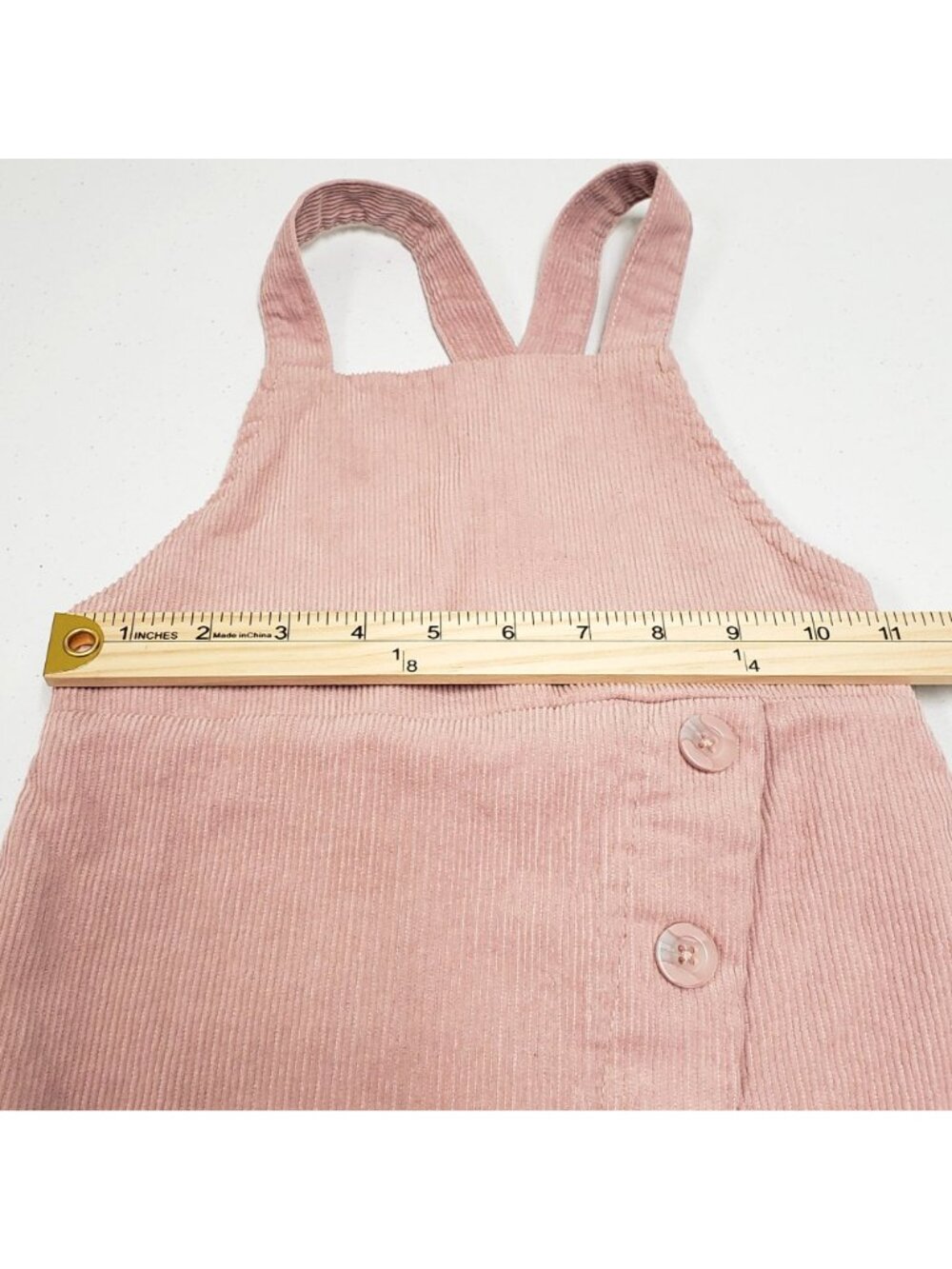 BearPaw Girls Pink Corduroy Jumper Dress Size 4T - Picture 7 of 8